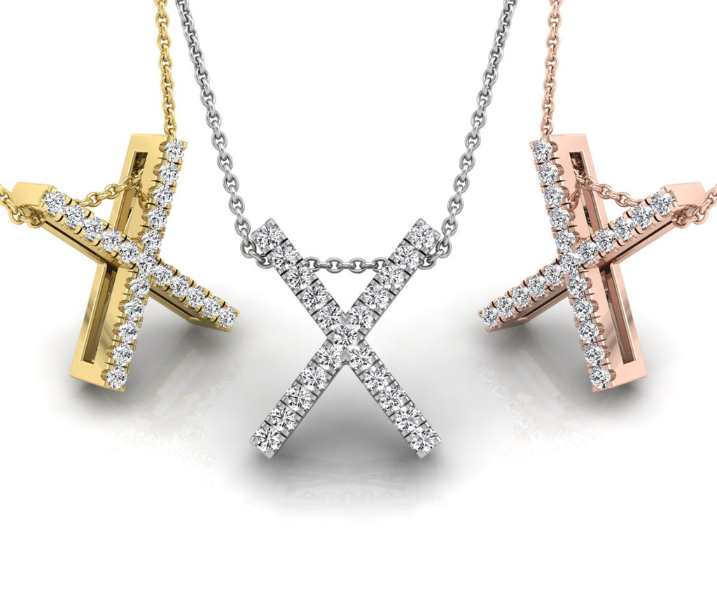 18K Viking Diamond Pendant — 3 COLOR