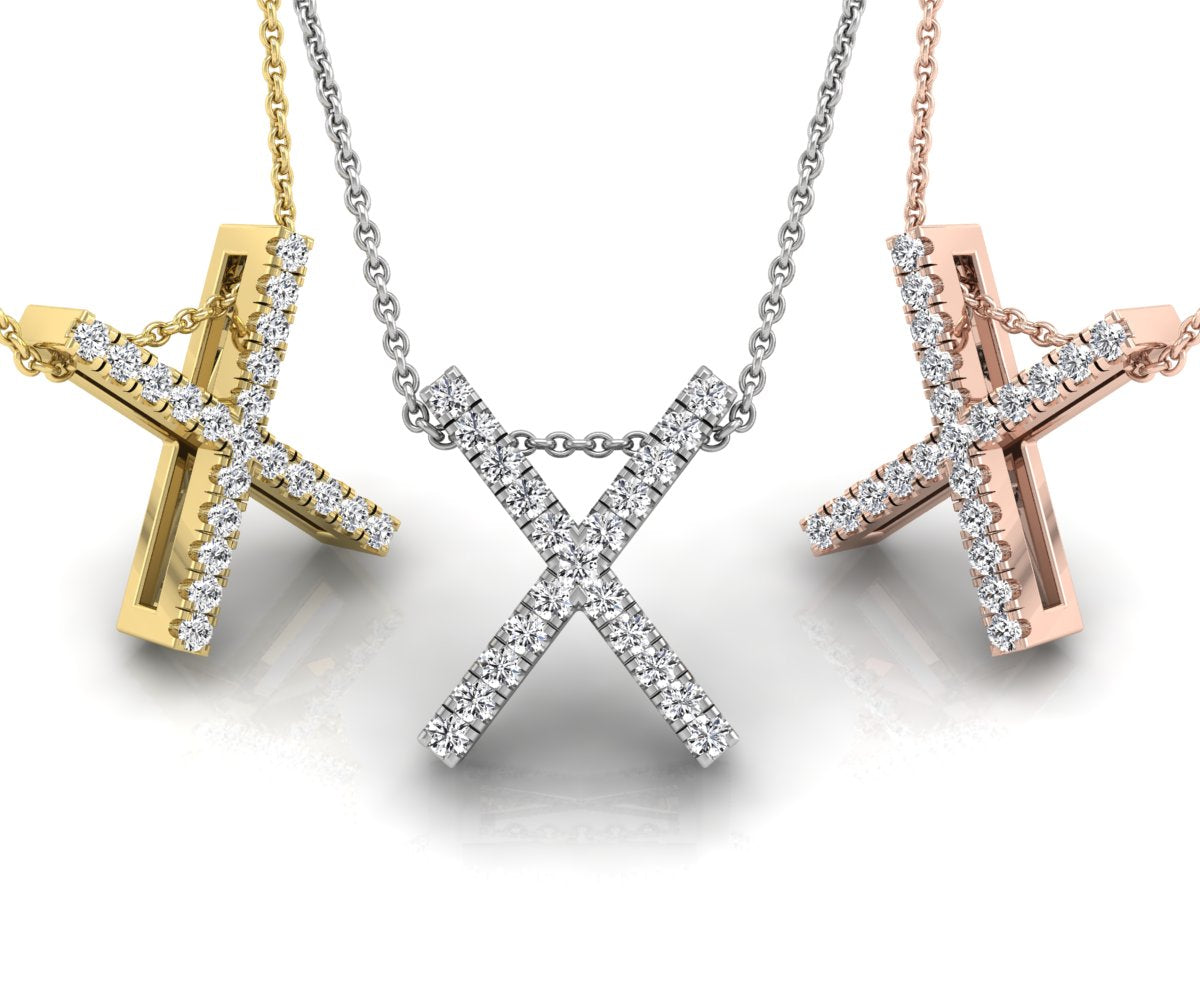 18K Viking Diamond Pendant — 3 COLOR