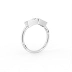 18K Yellow Gold Bespoke Baguette Diamond Ring — 3D VIEW