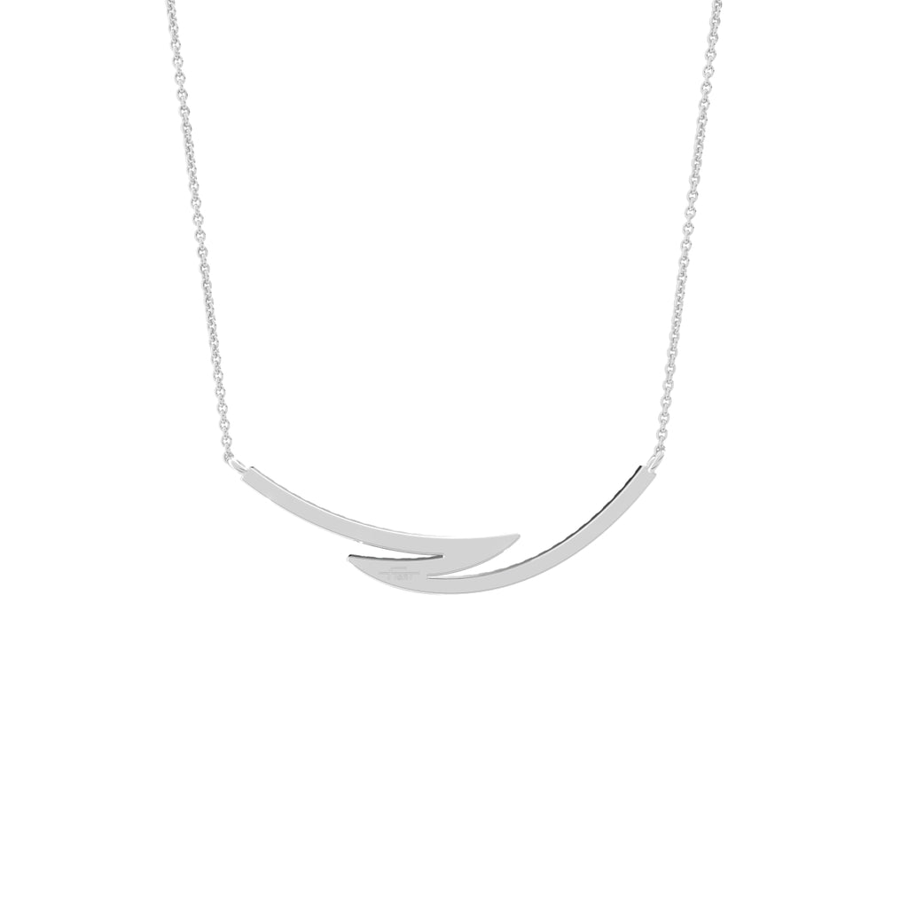 18K Lab Grown Diamond Pendant — BACK