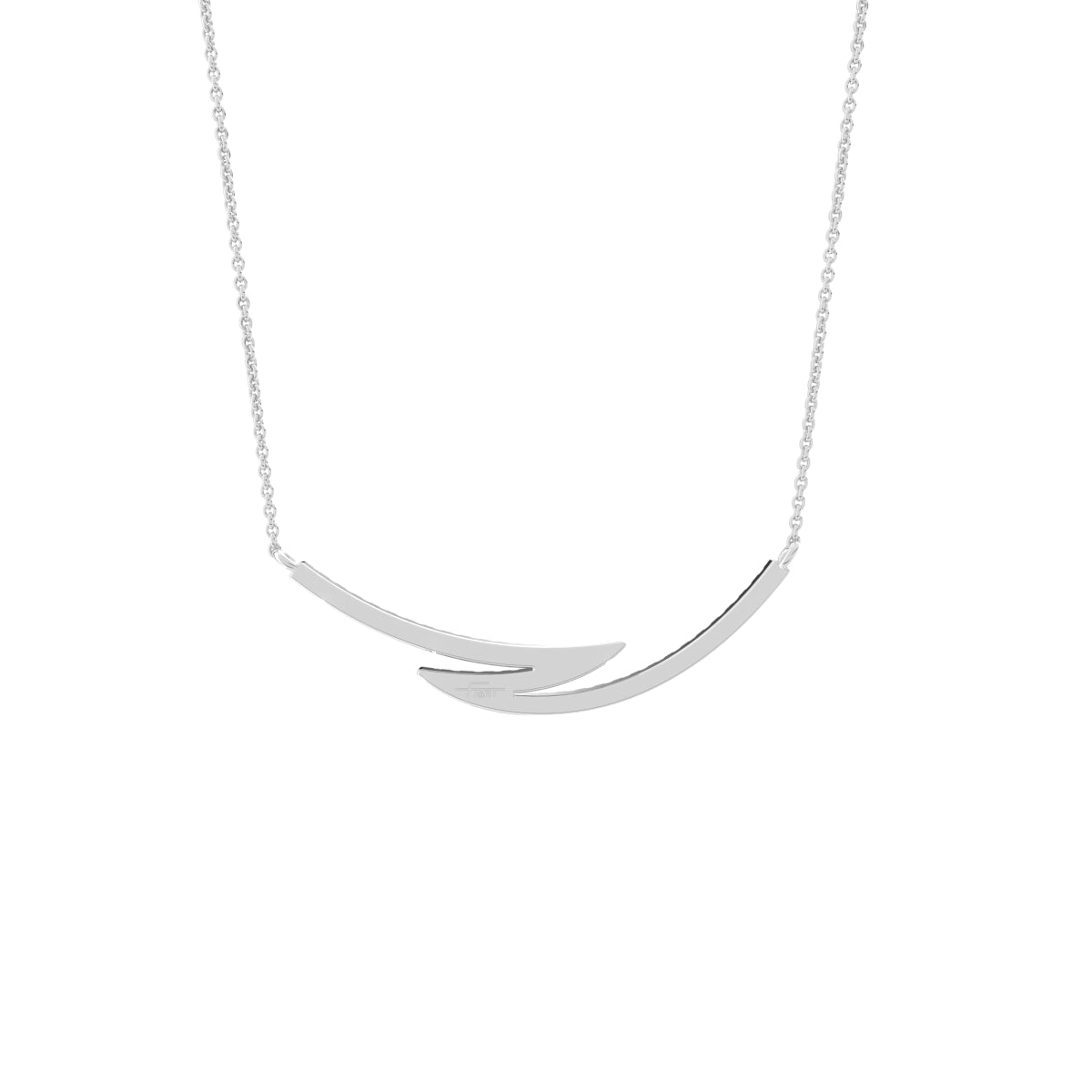 18K Lab Grown Diamond Pendant — BACK