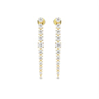 18K Round Diamond Drop Earrings — TOP