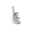vimg:FJ2674|18K White Gold Web Round Diamond Earrings — TOP