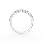18K Half Eternity Diamond Ring — FRONT