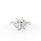 18K Bespoke Baguette Diamond Ring — TOP