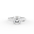 18K Solitaire Diamond Engagement Ring — TOP