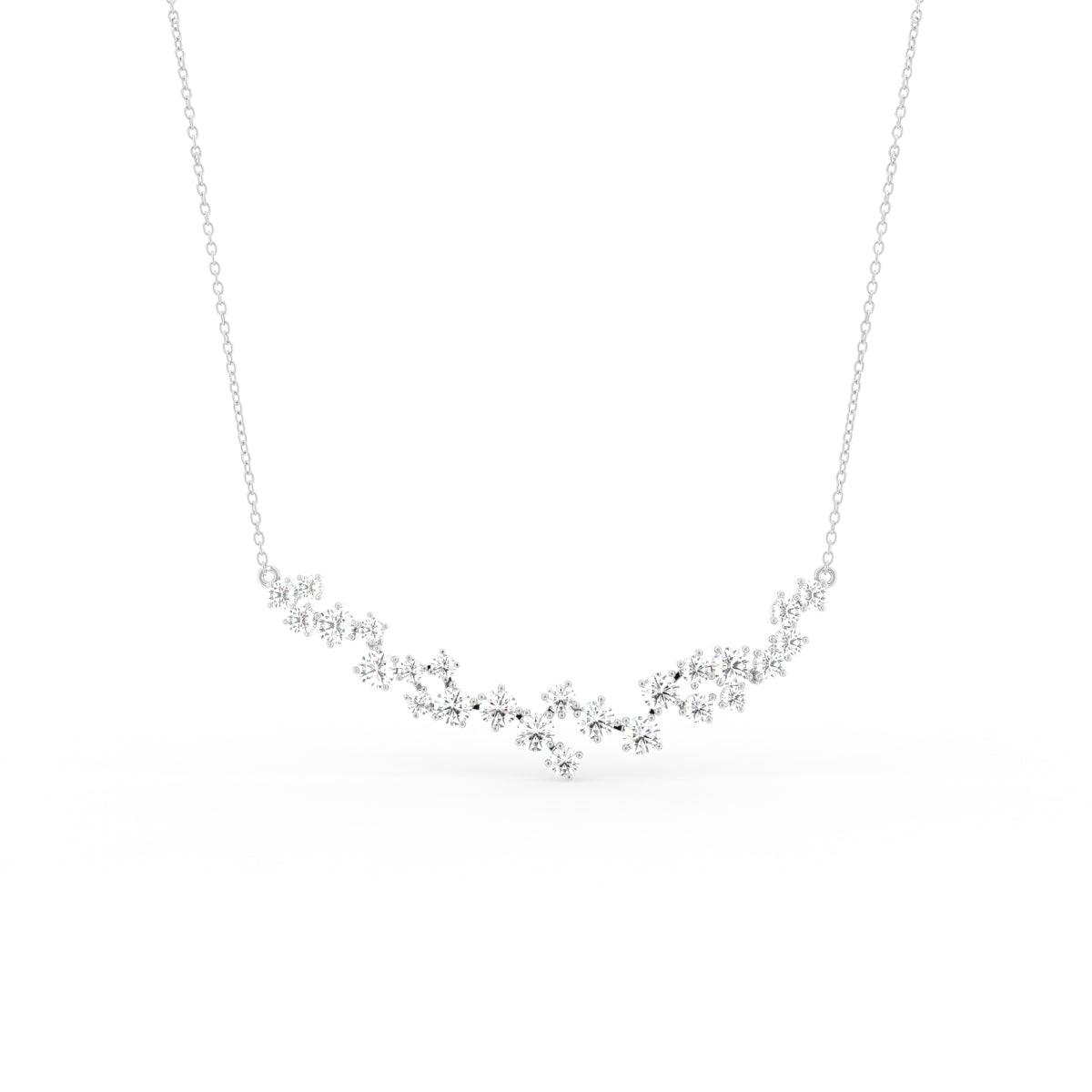 18K Angel Wings Pave Diamond Pendant — 3D VIEW