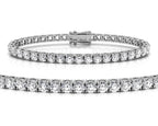 18K Round Diamond Bracelet — 3D VIEW