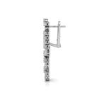 18K Bespoke Chandelier Diamond Earrings — SIDE VIEW
