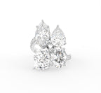 18K Cluster Diamond Ring — TOP