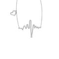 18K Heartbeat Diamond Pendant — FRONT