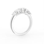 14K Yellow Gold Bespoke Radiant Diamond Ring — 3D VIEW