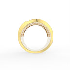 Sterling Silver Diamond Ring — FRONT/BACK