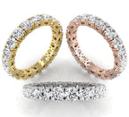 18K Eternity Diamond Ring — 3 COLOR