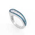 Sterling Silver Diamond Ring — IMAGE URL