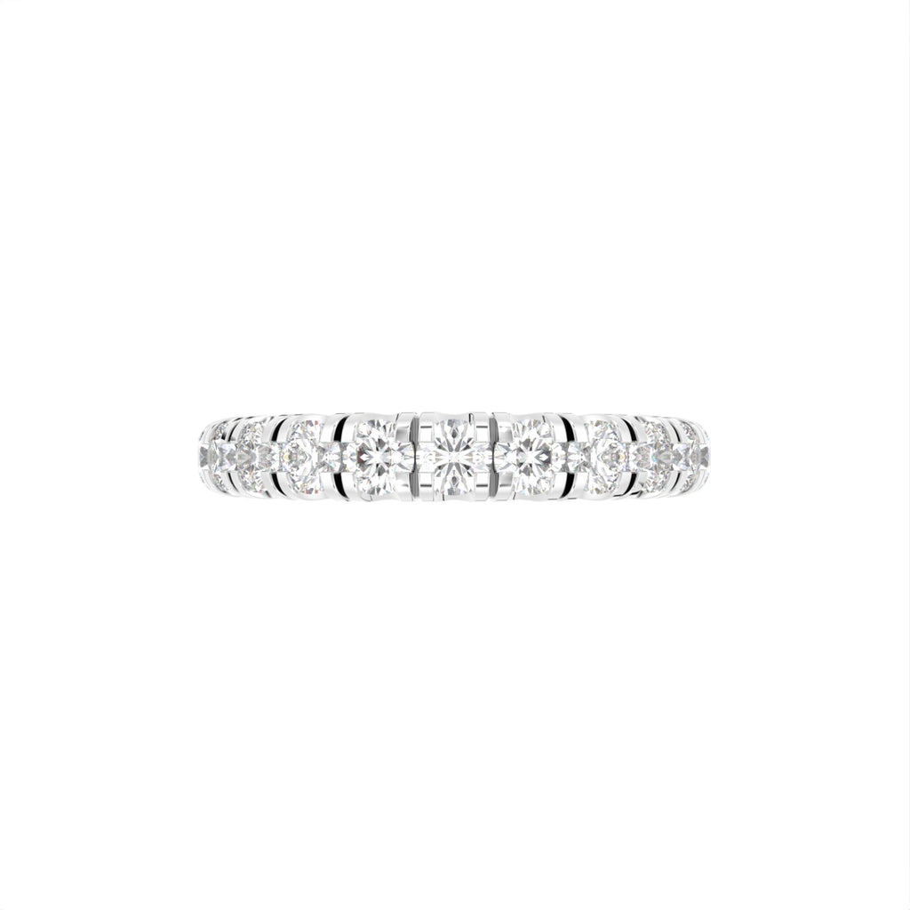 14K Full Eternity Diamond Ring — TOP