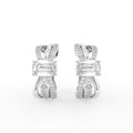 14K White Gold Baguette Diamond Earrings — TOP