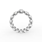 18K White Gold Bespoke Baguette Diamond Ring — FRONT