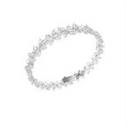 14K White Gold Marquise Diamond Bracelet — 3D VIEW