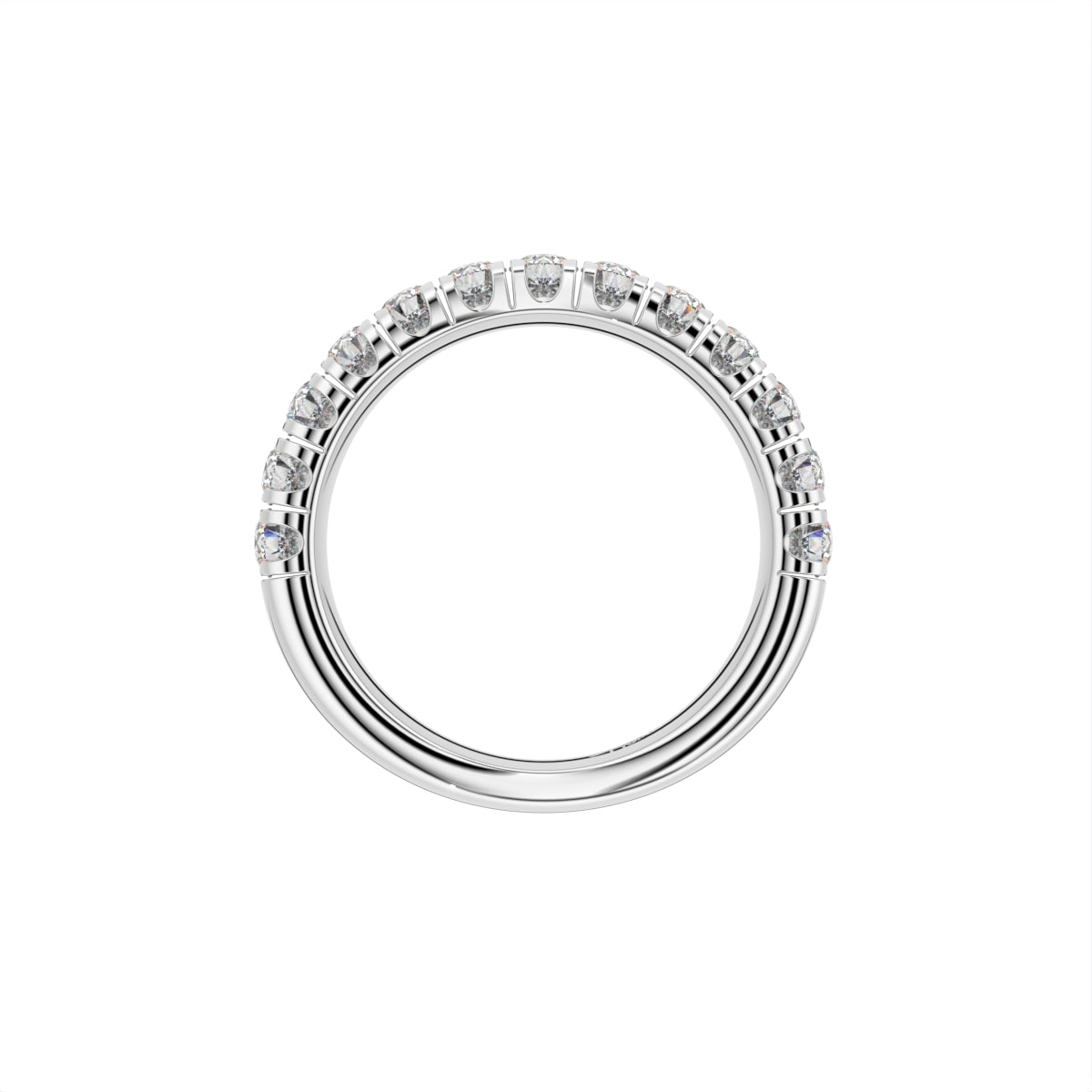 vimg:FJ3713|vimg:FJ3722|vimg:FJ3723|vimg:FJ7076|14K Rose Gold Round Diamond Eternity Ring — FRONT