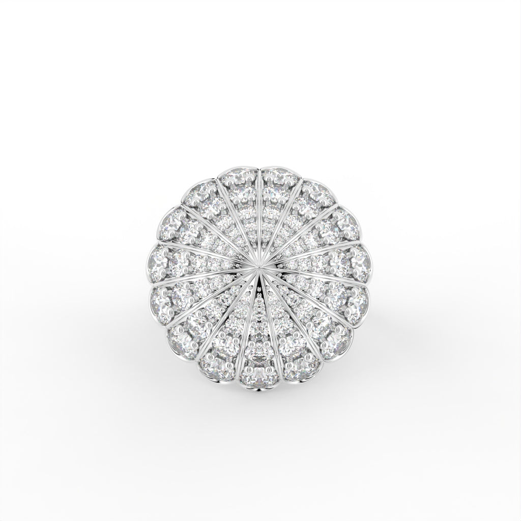Sterling Silver Diamond Ring — TOP