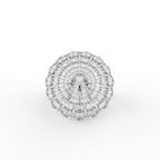 Sterling Silver Diamond Ring — TOP