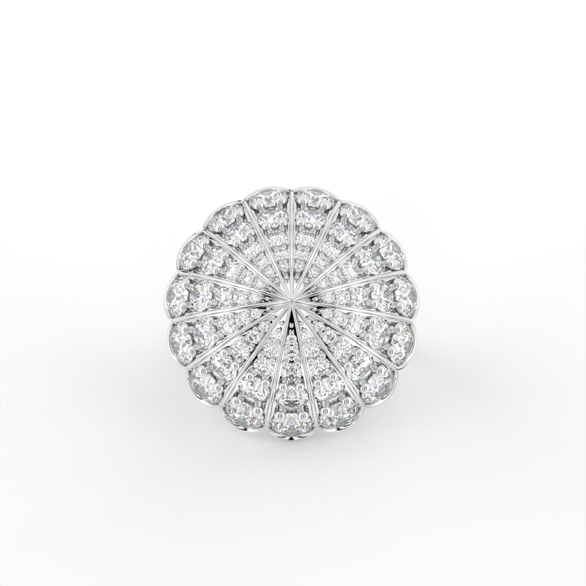 Sterling Silver Diamond Ring — TOP