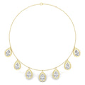 18K Round Diamond Tennis Necklace — TOP