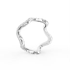 14K Yellow Gold Round Diamond Ring — 3D VIEW
