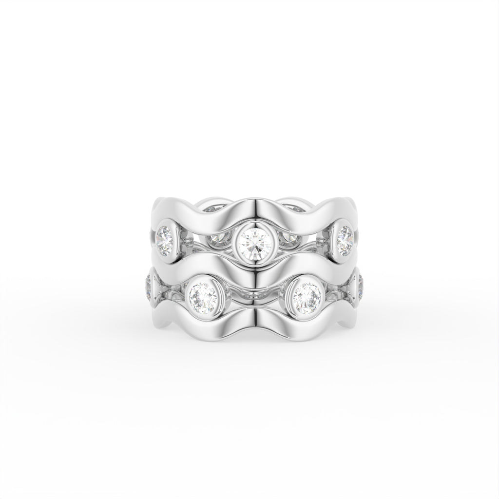 Sterling Silver Diamond Ring — TOP