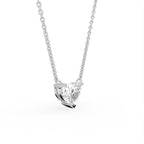 18K Solitaire Diamond Pendant — 3D VIEW