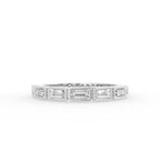 18K Yellow Gold Baguette Eternity Diamond Ring — TOP