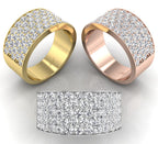 18K Bespoke Pave Diamond Ring — 3 COLOR