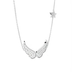 vimg:FJ6482|vimg:FJ3365|vimg:FJ3374|vimg:FJ3336|vimg:FJ3326|vimg:FJ3323|18K Wings Round Diamond Pendant — 3D VIEW