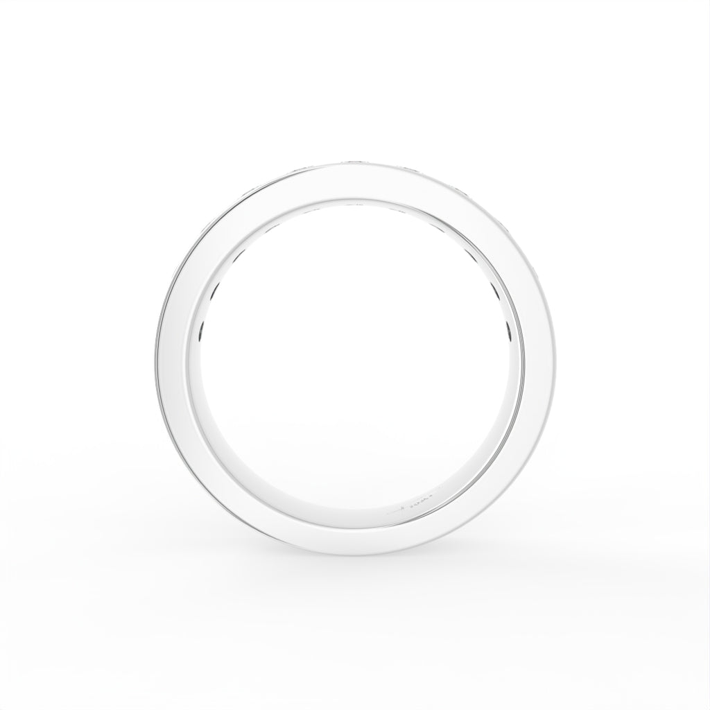 18K Eternity Round Diamond Ring — FRONT
