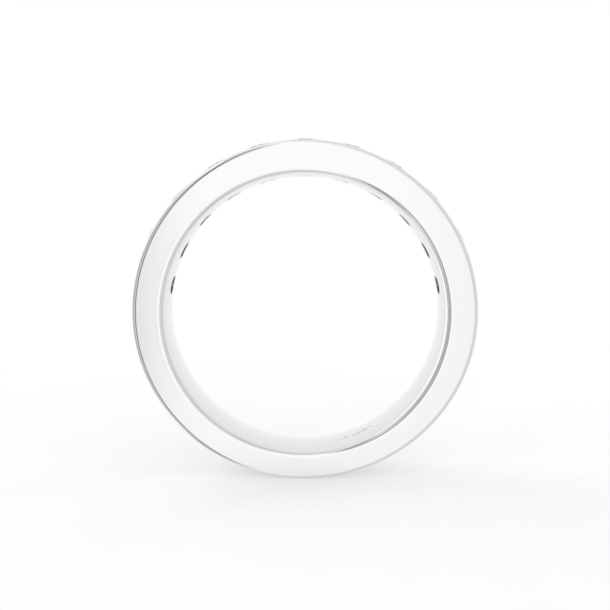 18K Eternity Round Diamond Ring — FRONT