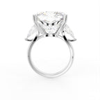18K Solitaire Cushion Diamond Ring — FRONT