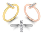 18K Pave Diamond Band Ring — 3 COLOR