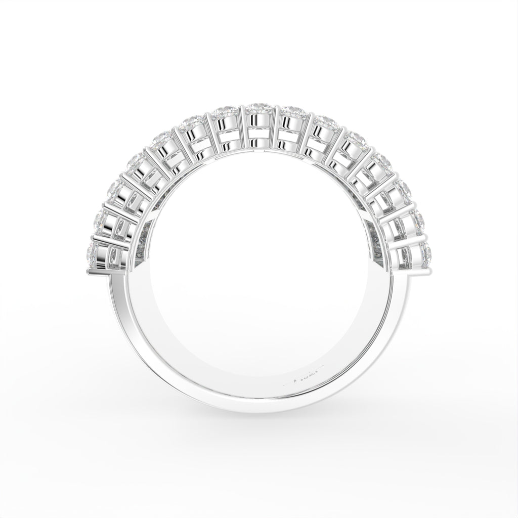 18K Eternity Baguette Diamond Ring — FRONT