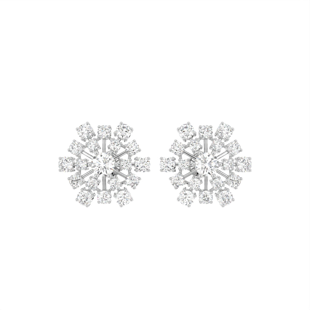 18K Bespoke Diamond Earrings — TOP