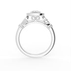 vimg:FJ3066|vimg:FJ3068|vimg:FJ1127|18K Halo Round Diamond Ring — FRONT