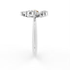 vimg:FJ4939|vimg:FJ4940|vimg:FJ2064|vimg:FJ3175|vimg:FJ3178|14K White Gold Bespoke Pear Diamond Ring — SIDE
