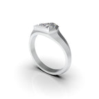 18K Bespoke Geometric Diamond Ring — 3D VIEW