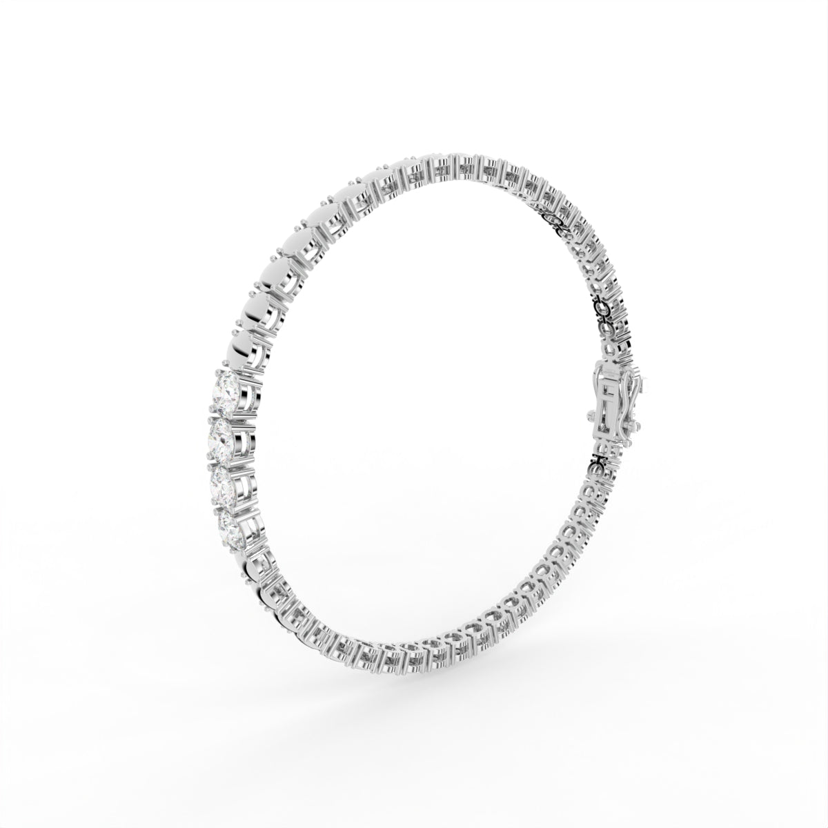 18K Diamond Bracelet — 3D VIEW