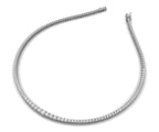 18K Sleek Tennis Diamond Necklace — 3D VIEW