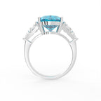 vimg:Z00500|18K Trilogy Oval Diamond Engagement Ring — FRONT