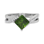 vimg:FJ1359|18K Princess Diamond Solitaire Engagement Ring — TOP