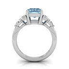 vimg:Z00249|18K Radiant Diamond Engagement Ring — FRONT