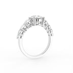 18K Bespoke Solitaire Diamond Engagement Ring — 3D VIEW