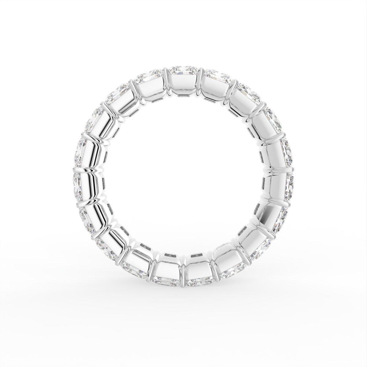 vimg:FJ3862|vimg:FJ3864|vimg:FJ4638|vimg:FJ6751|vimg:FJ4643|vimg:FJ4645|14K Eternity Radiant Diamond Ring — FRONT